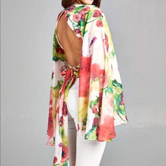 Floral Crop Top - Picture 1 of 3